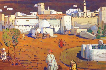  kandinsky pintura al %c3%b3leo - Ciudad árabe Wassily Kandinsky